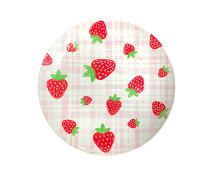 Harrisburg Strawberry Plaid Plate