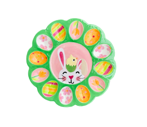 Harrisburg Easter Sherbet Egg Plate